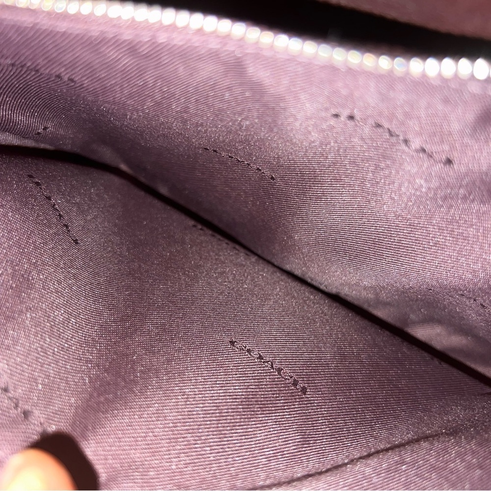 COACH Pink Floral Pebbled Leather Tote - Picture 11 of 14